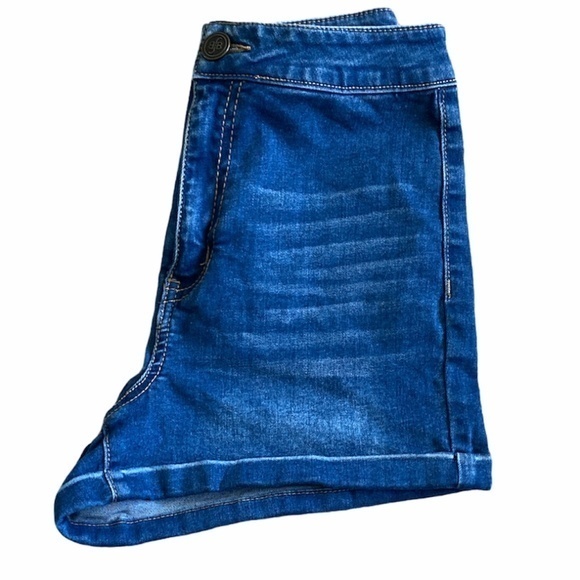 Boom‎ Boom Stretchy High Waisted Denim Shorts Sz. 7 - Picture 5 of 9